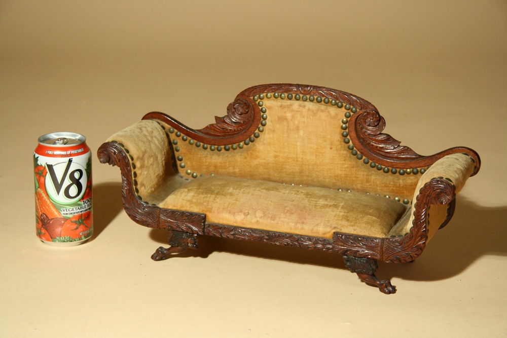 antique miniature sofa