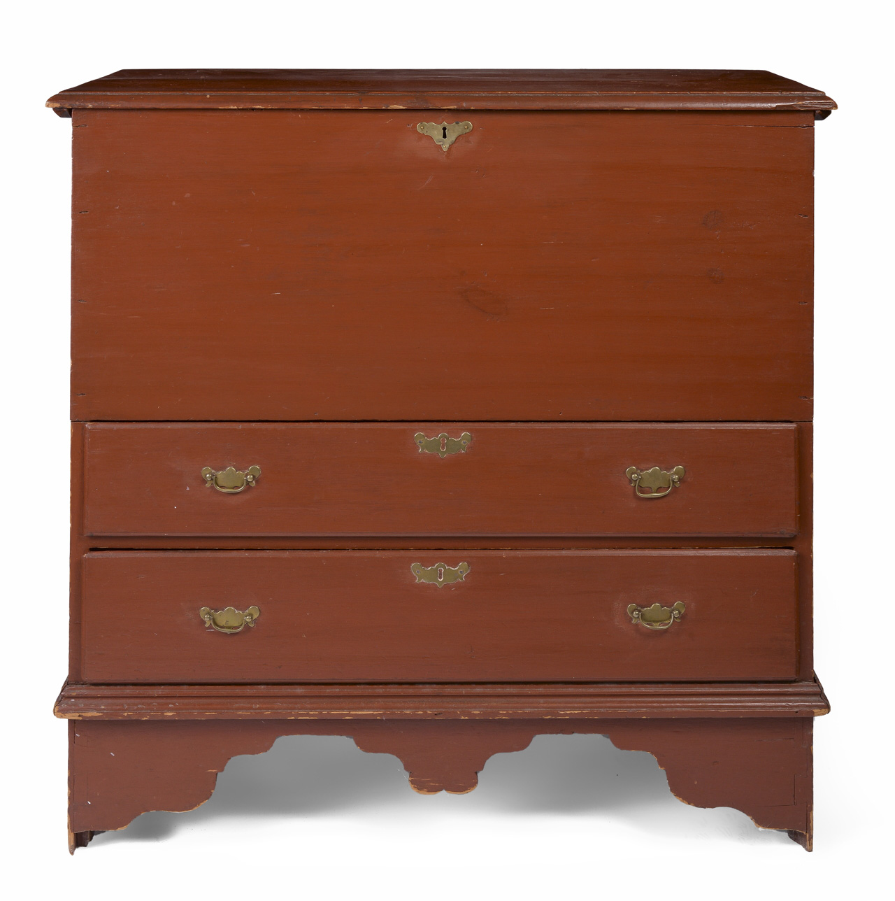 A fine country Queen Anne two drawer blanket chest