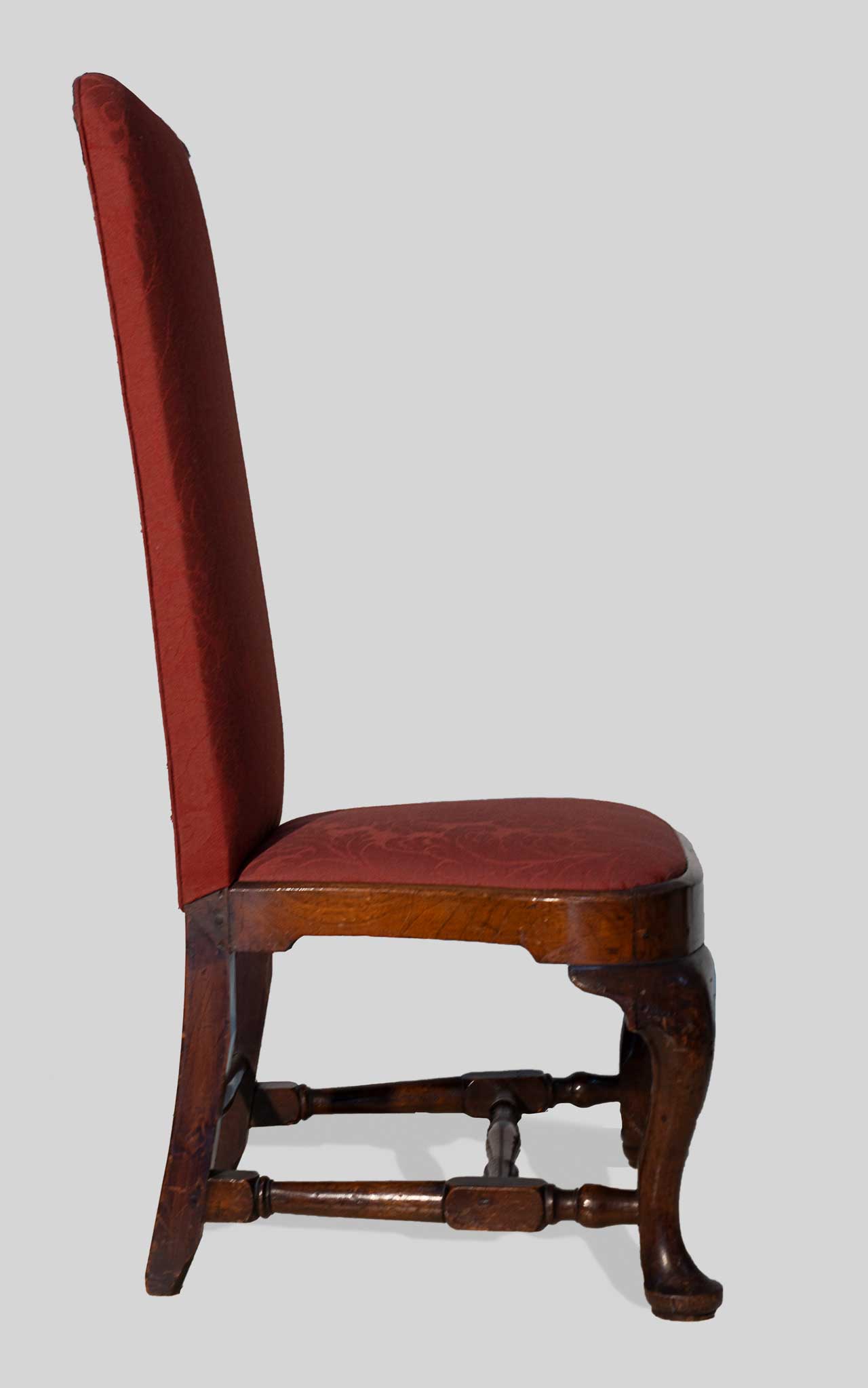 A rare and very fine Queen Anne back stool