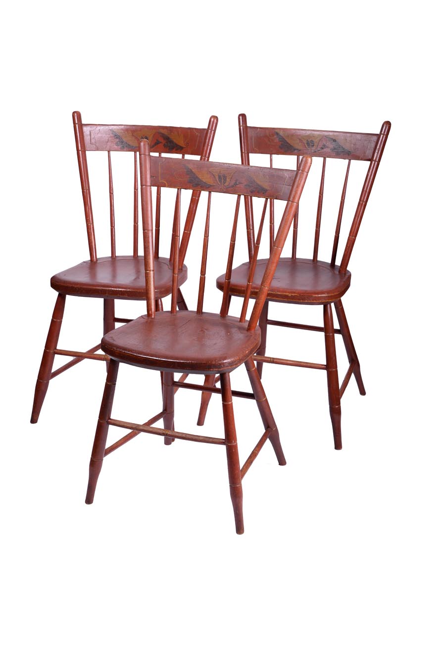 set of six rod-back windsor chairs