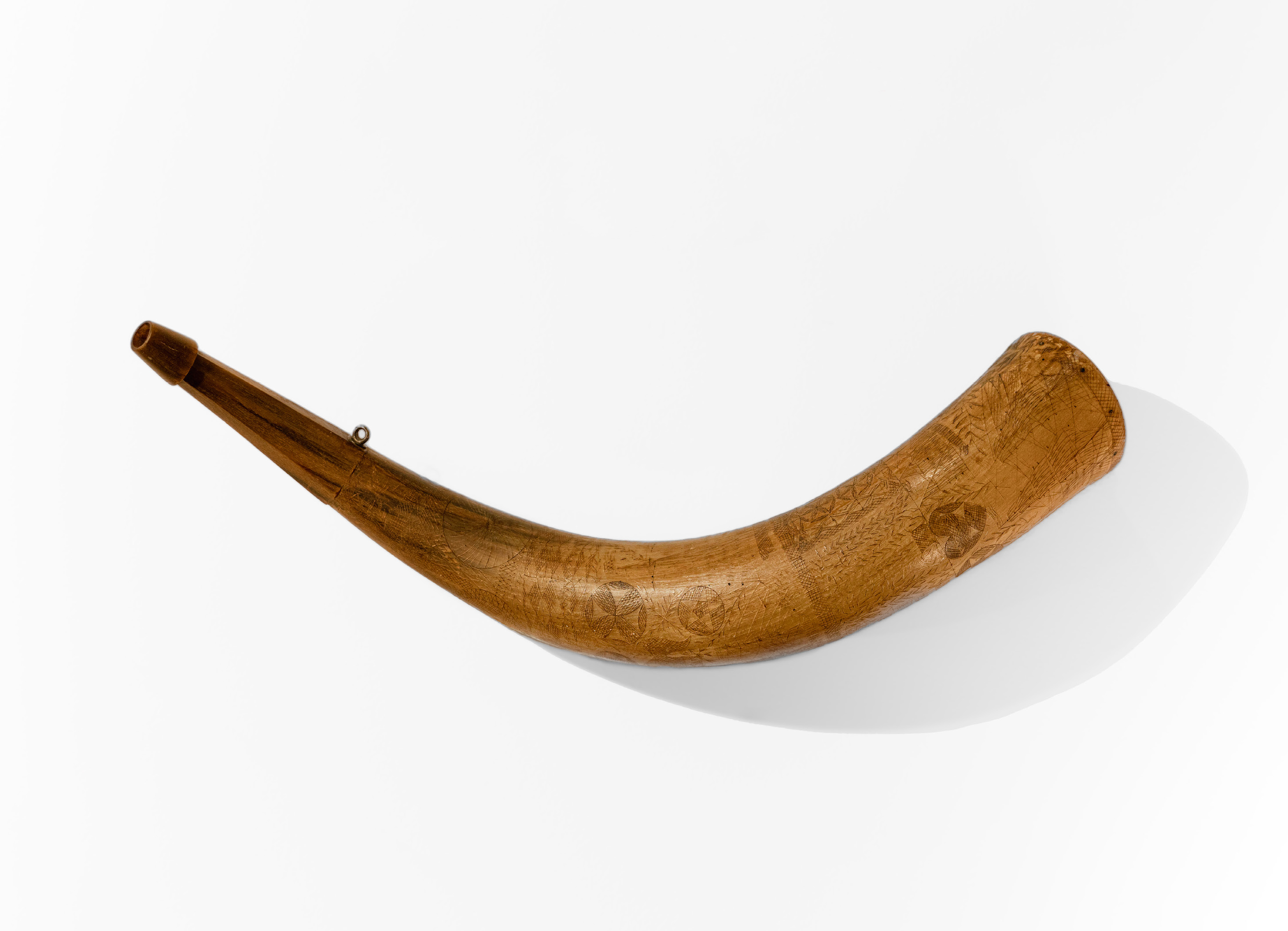 An important Maine powder horn 