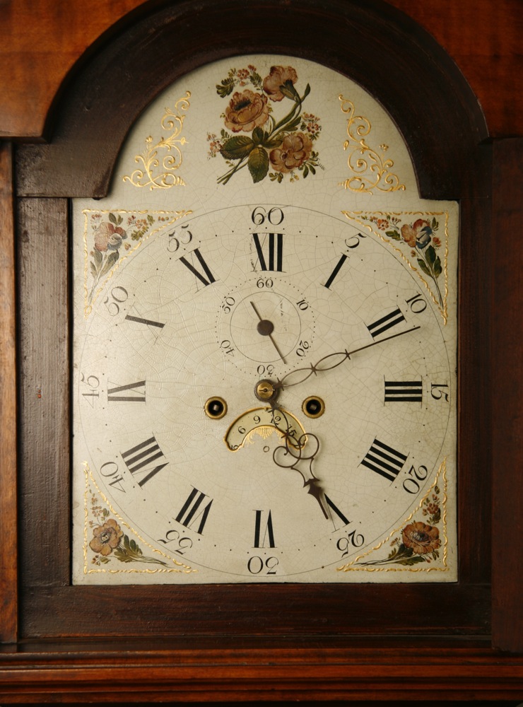 antique New Hampshire Chippendale clock
