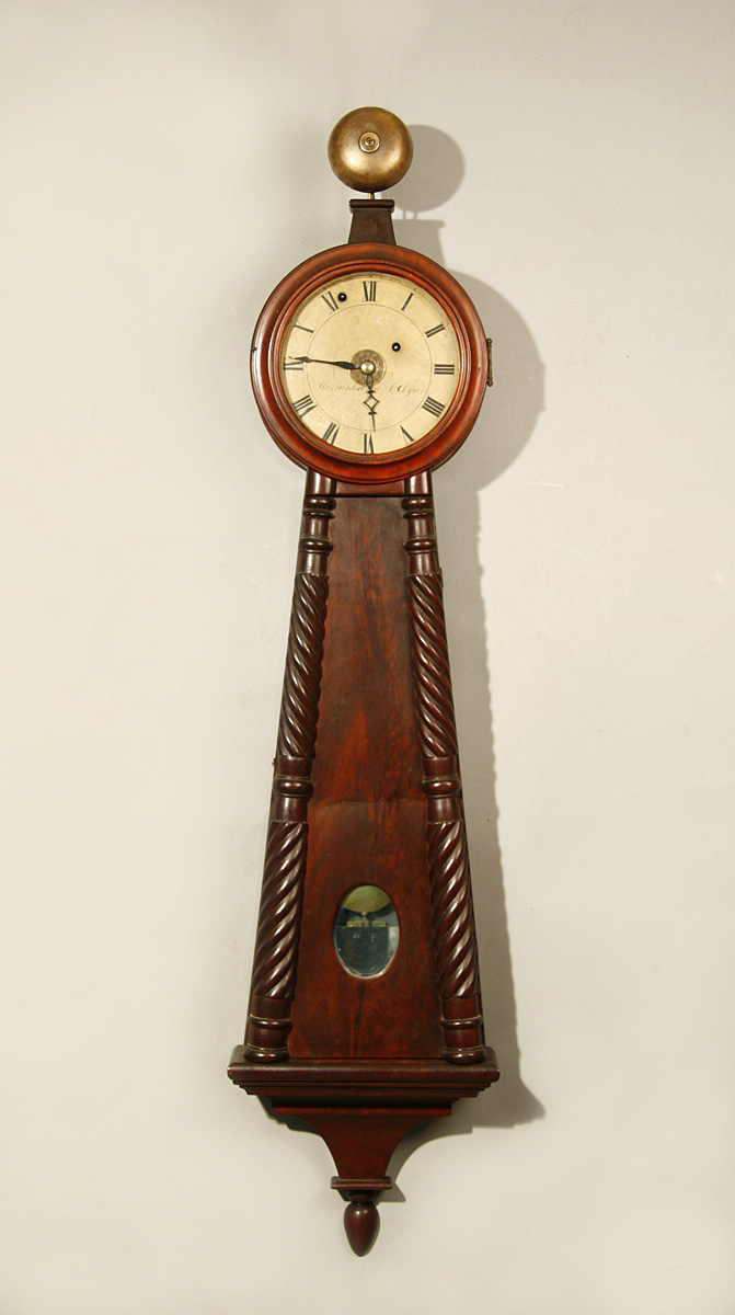 antique lyre clock