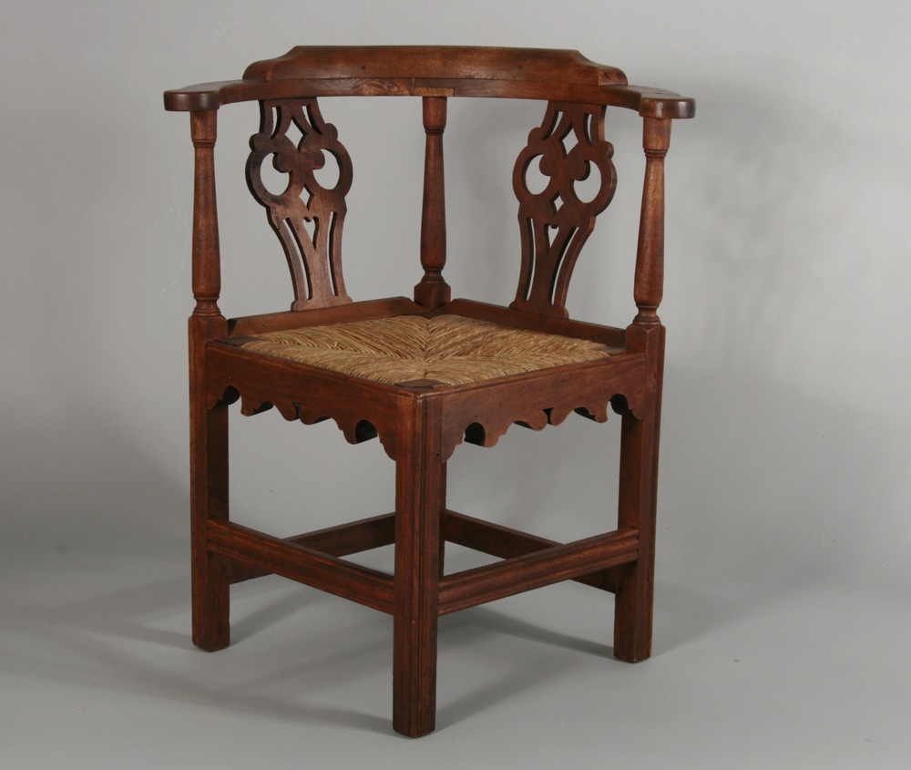 antique Chippendale corner chair