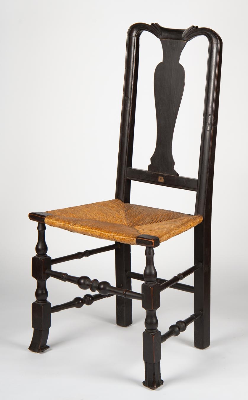 A country Queen Anne side chair